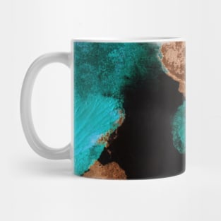 Abstract colorful background with hand-painted texture. Watercolor painting with splashes, drops of paint, paint smears. Best for the print, fabric, poster, wallpaper, cover and packaging, wrapping. Mug